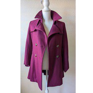 Via Spiga Pink Purple Peacoat - Size 2